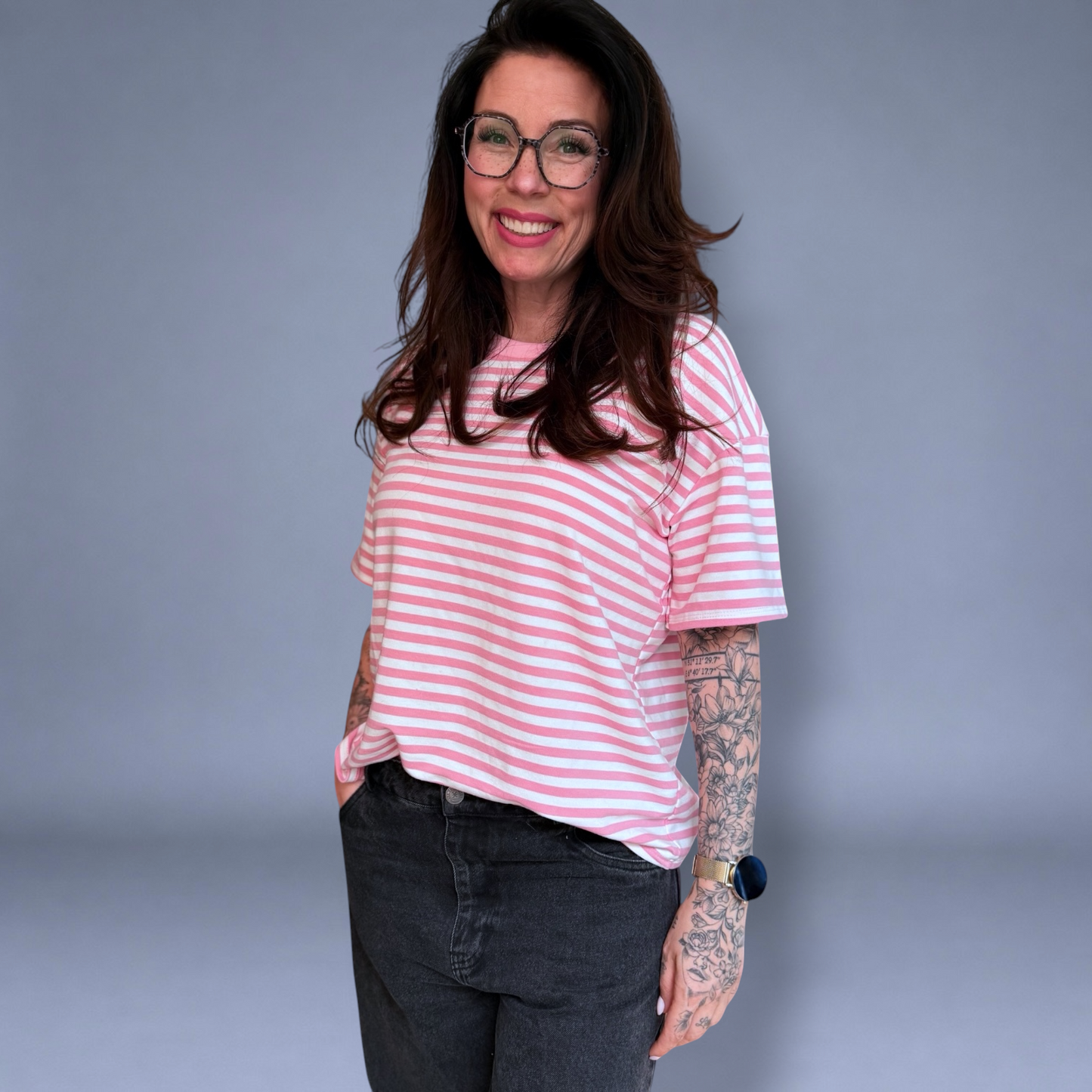 Candy Stripe Sweat Shirt