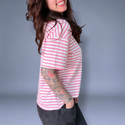 Candy Stripe Sweat Shirt