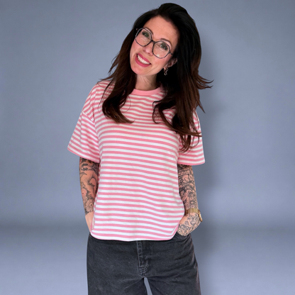 Candy Stripe Sweat Shirt