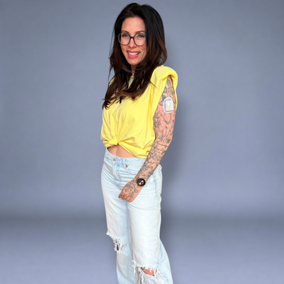 Lexi Schulterpolster Shirt